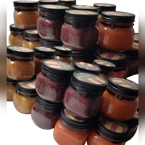 McCall’s Mason ORANGE CRANBERRY 2-Wick Candles with reusable mason jar, 16 oz - Picture 7 of 8